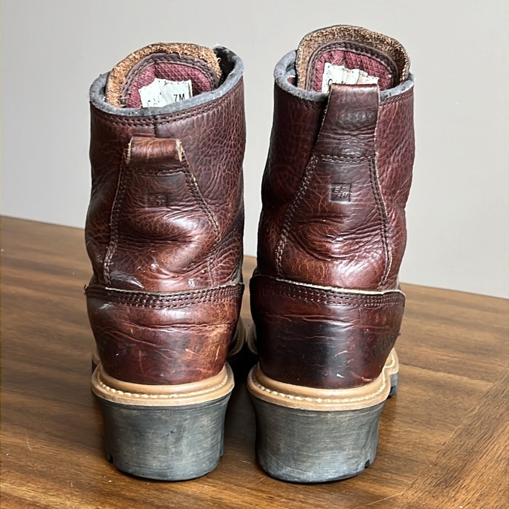 Carolina Women's Brown Lace Up Boots - Picture 6 of 16